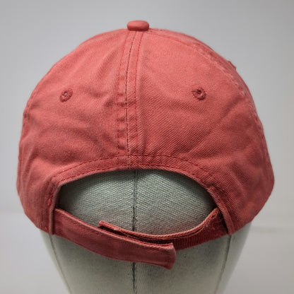 Perrin Mystic Seaport Anchor Baseball Cap Red One Size Strapback Cotton Hat