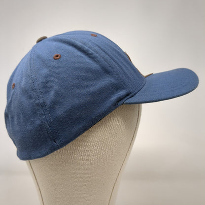 Burton Fitted Hat Blue S/M Flexfit Embroidered Lightweight Vented Holes Yupoong