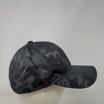 Unbranded Strapback Hat Black Camouflage One Size Adjustable 6 Panel