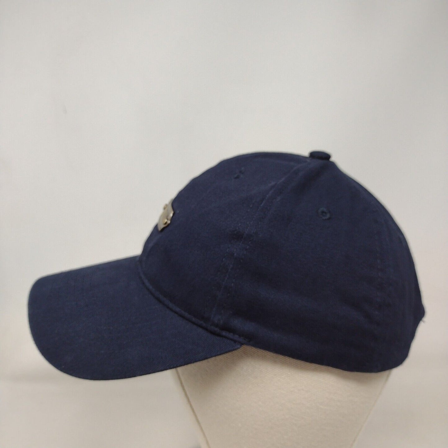 Panama Canal Slideback Hat Blue One Size Solid Adjustable 6 Panel