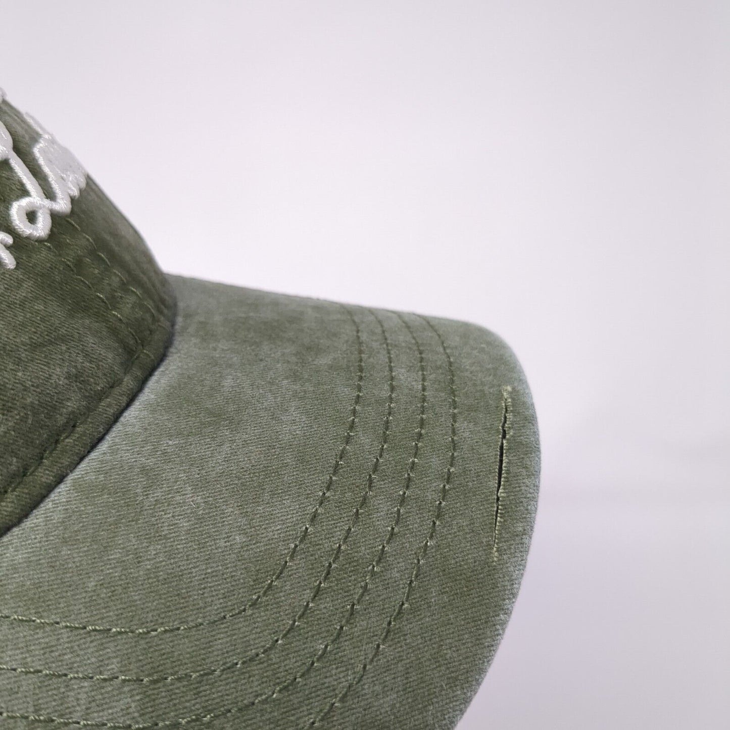 Let's Get Lost Slideback Hat Green OS Adjustable Embroidered 6 Panel Cotton