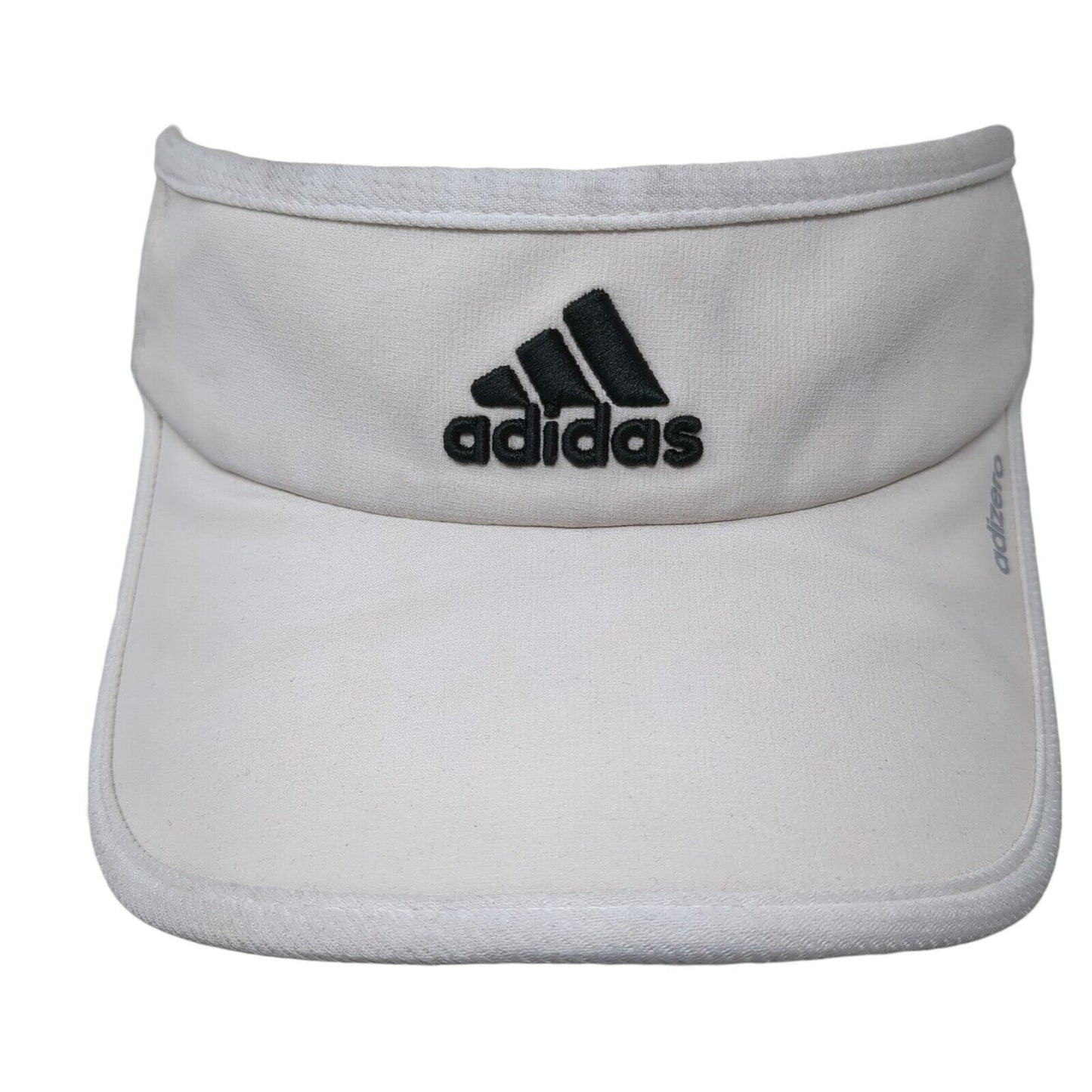 Adidas Adizero Strapback Sun Visor Hat White One Size Adjustable Embroidered