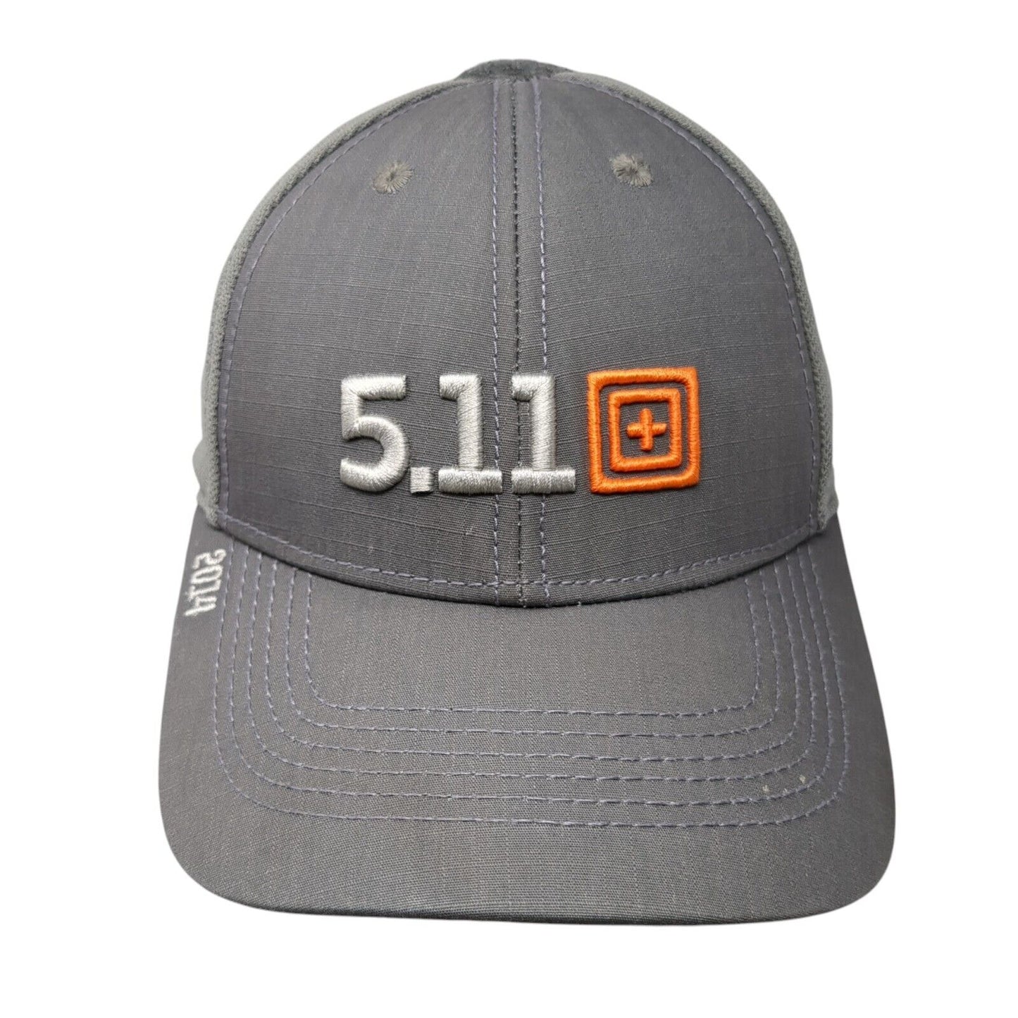 5.11 Tactical 2014 Strapback Hat Gray One Size Adjustable Embroidered 6 Panel