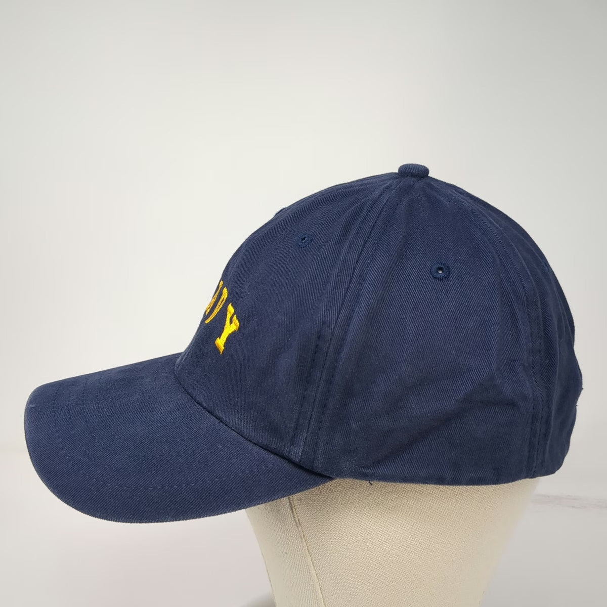 Oarsman 913 Baseball Cap Blue Yellow One Size Slideback Navy Embroidery hat