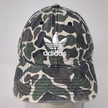 Adidas Slideback Hat Multicolor One Size Embroidered Logo Camouflage