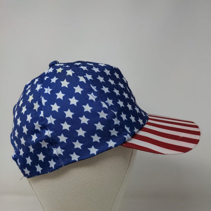 Unbranded Men's Patriotic Snapback Mesh Back Hat Stars Stripes Multicolor