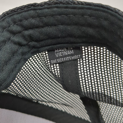 USA Flag Scheels Snapback Mesh Back Trucker Hat Brown One Size Colorblock