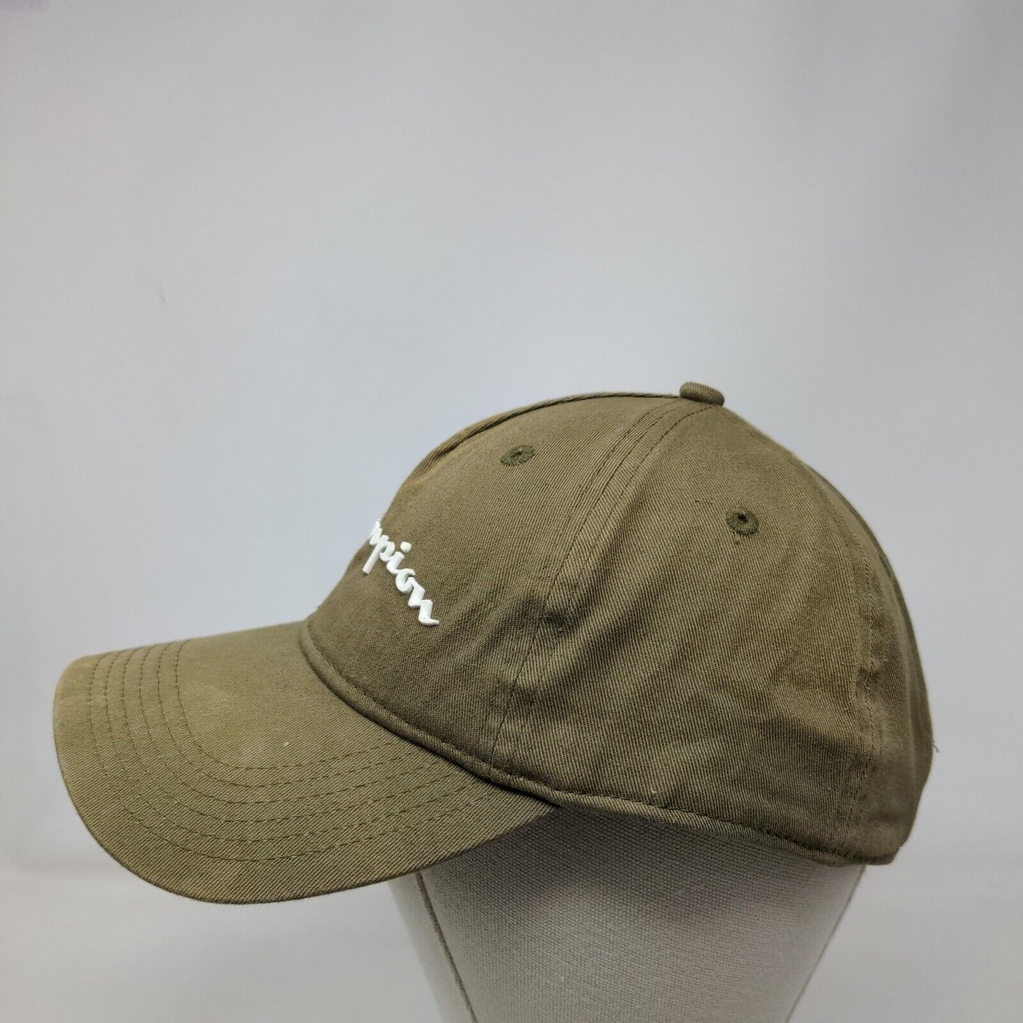 Champion Slideback Hat Green OSFA Adjustable Solid Vent Holes