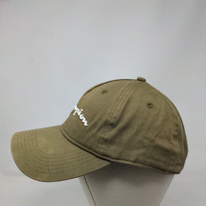 Champion Slideback Hat Green OSFA Adjustable Solid Vent Holes