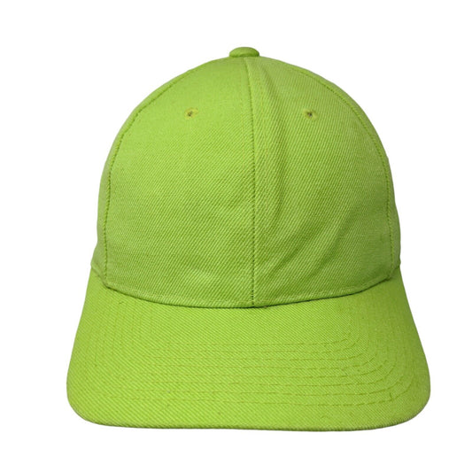 Unbranded Fitted Hat Green 7 1/8 Solid Vent Holes 6 Panel Blank