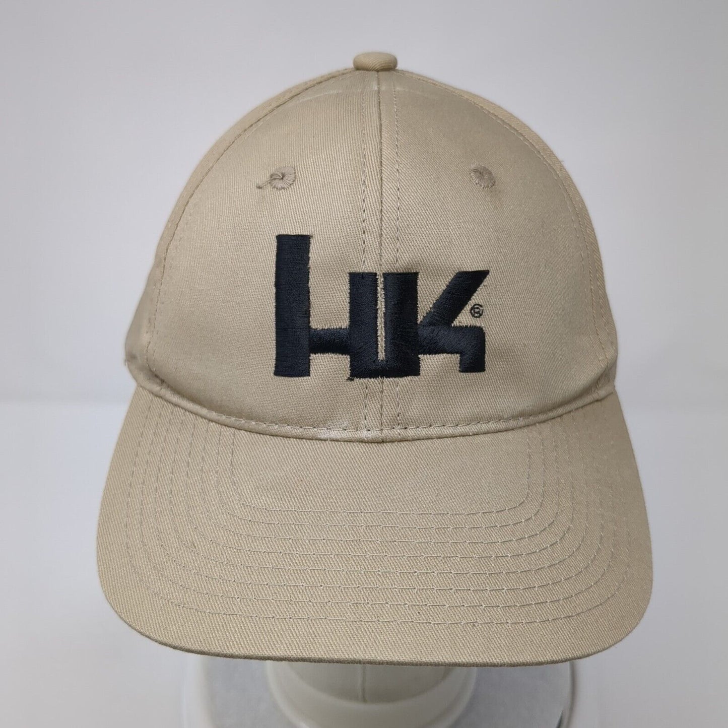 HK Heckler & Koch Strapback Hat Tan One Size Adjustable Embroidered 6 Panel