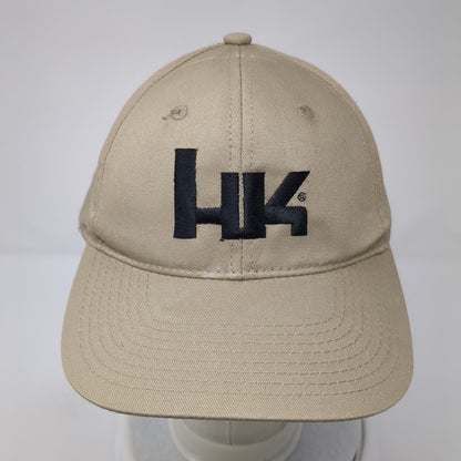 HK Heckler & Koch Strapback Hat Tan One Size Adjustable Embroidered 6 Panel