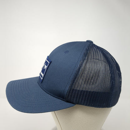Five Pound Apparel Patch Snapback Trucker Hat Blue One Size Mesh Back