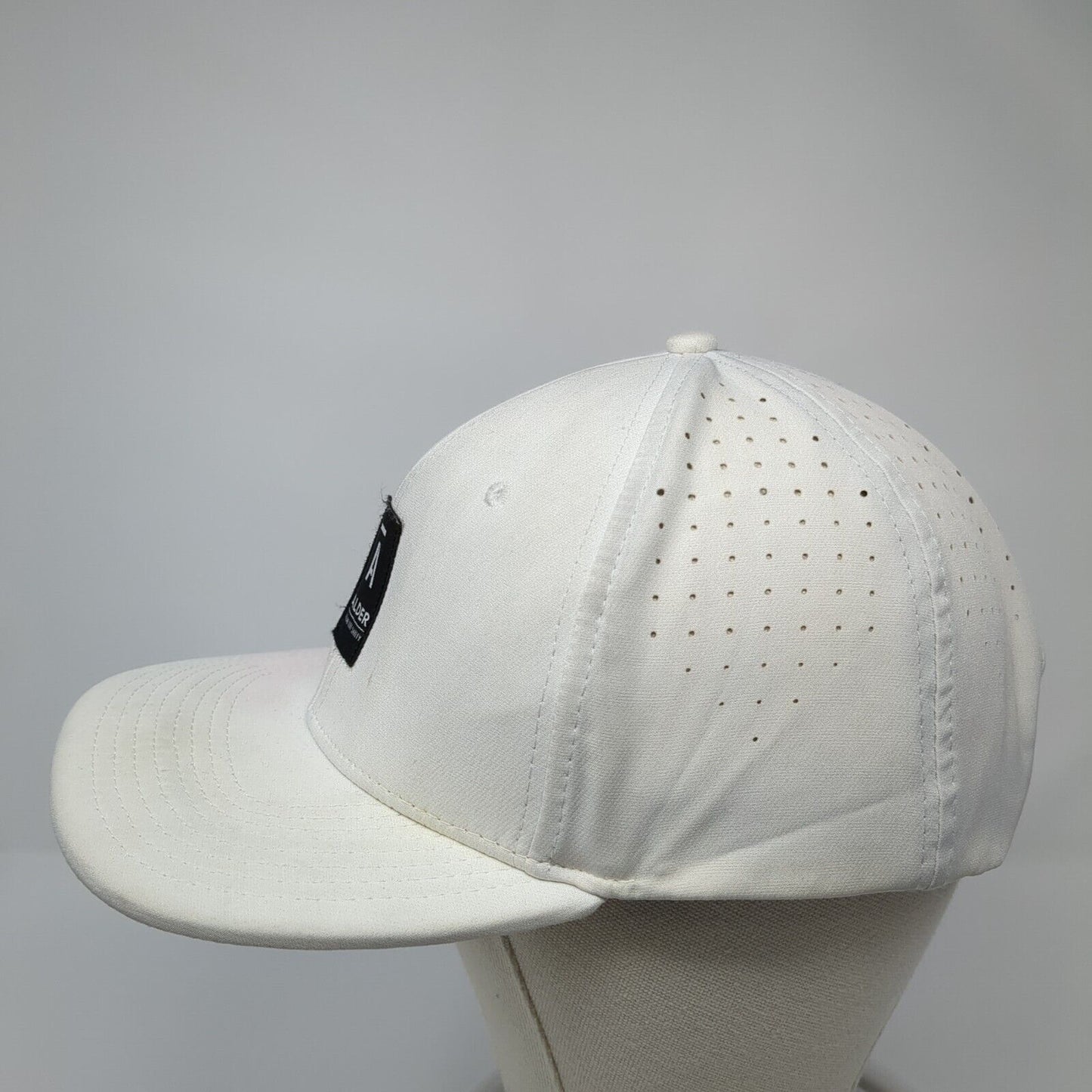 Alder Total Life Safety USA Strapback Hat White OS Adjustable Embroidered Mesh