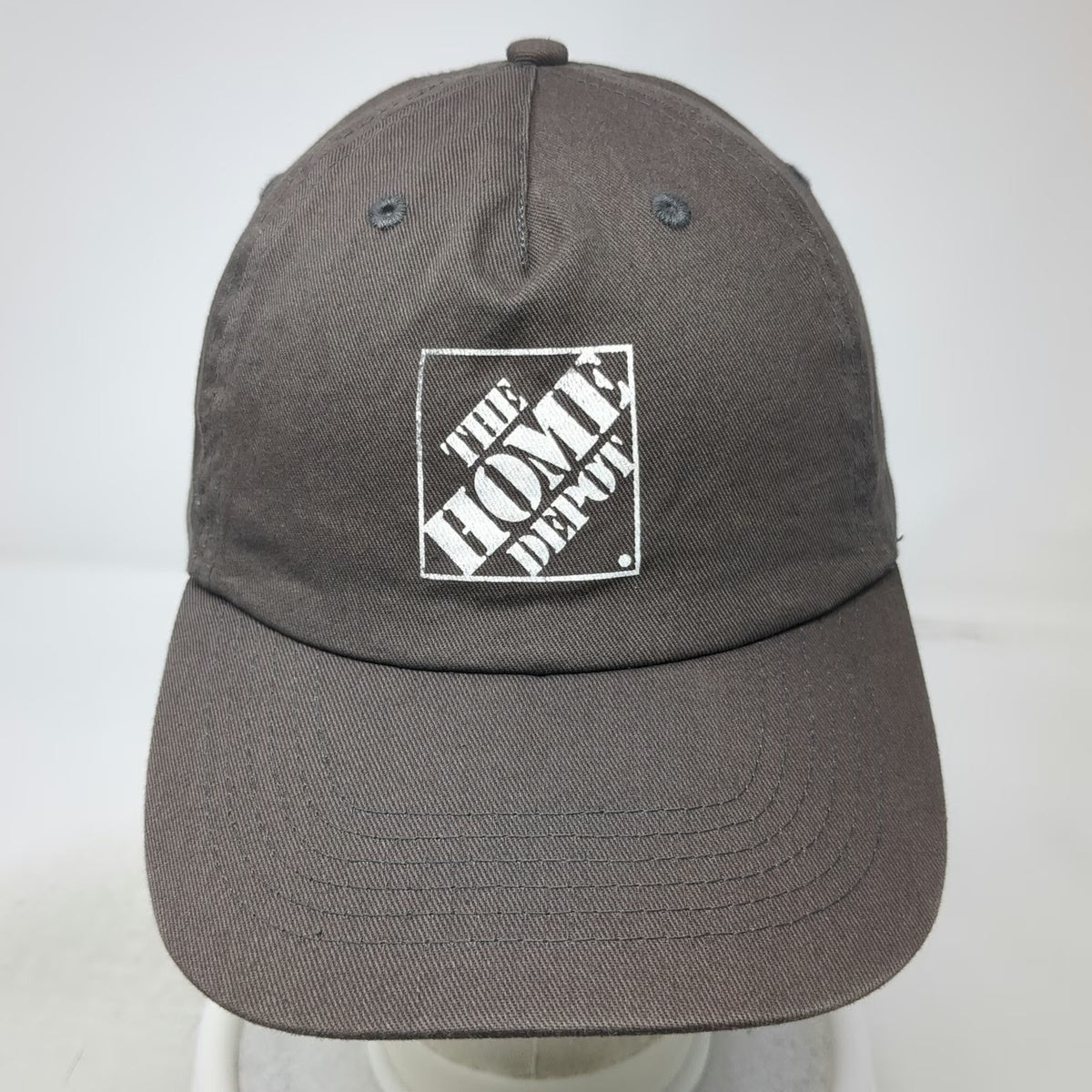 Hit Wear 5 Panel Gray One Size Home Depot Strapback Cotton Hat Logo Square