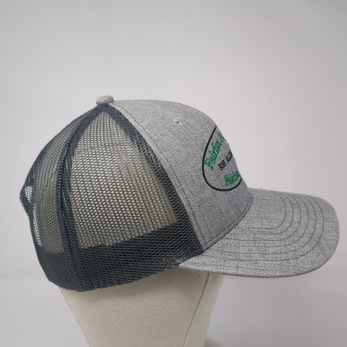 Fairfax Agency Inc Snapback Trucker Hat Gray One Size Mesh Back Vernon