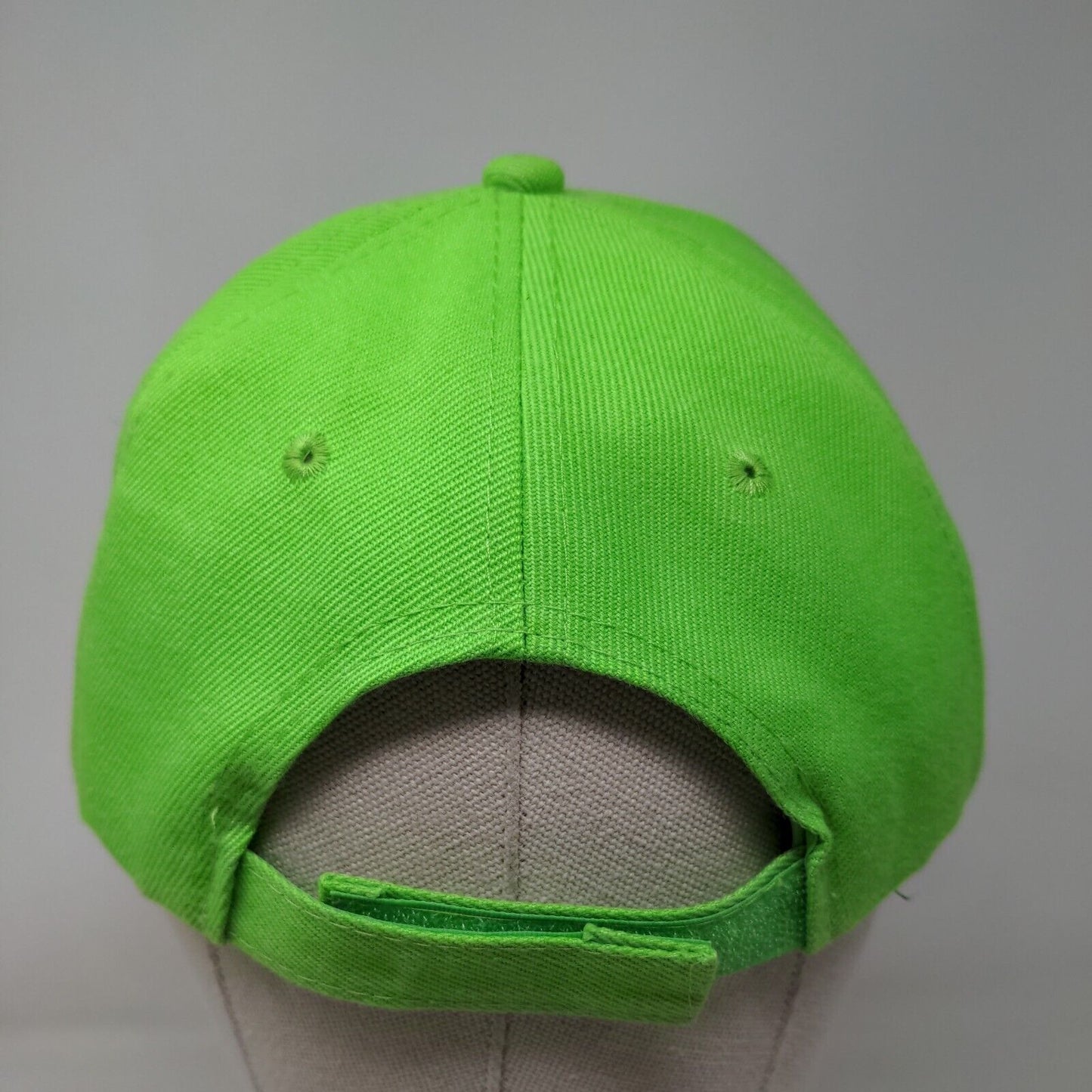 St. Lucia Strapback Hat Green One Size Adjustable Embroidered Palm Tree 6 Panel