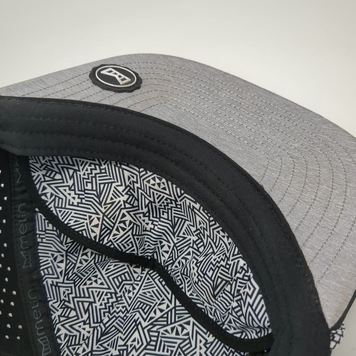 Melin Trucker Hat Black L Perforated Rope Flat Brim Hydro Coronado Poly Snapback