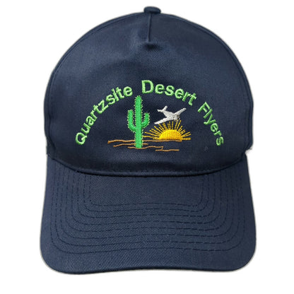 Nissun 5 Panel Blue One Size Hat Quartzsite Desert Flyers Cactus Sun Strapback