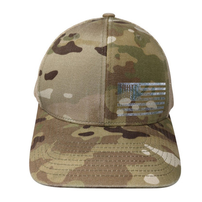 The Classics Yupoong Snapback Trucker Hat Camo One Size Mesh Back