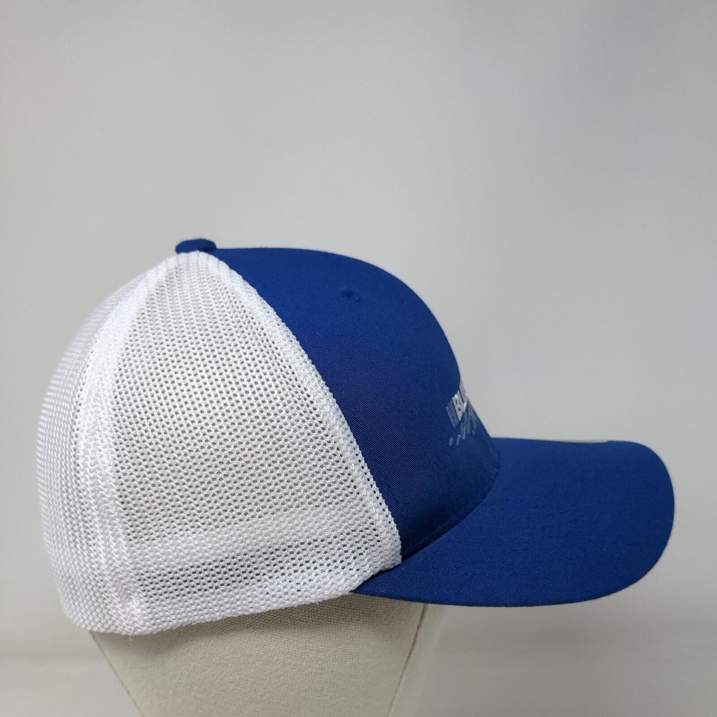 Bluewater Fitted Trucker Hat Blue One Size Mesh Flexfit Yupoong 6 Panel