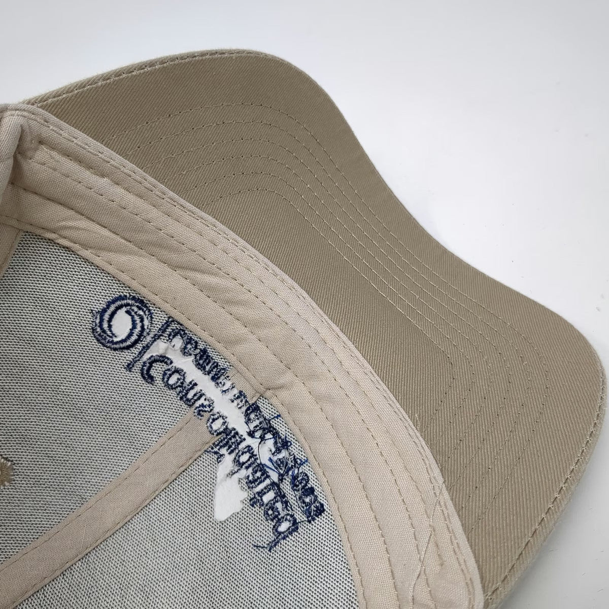 Cintas Baseball Cap Beige OSFM Consolidated Communications Mesh Strapback Hat