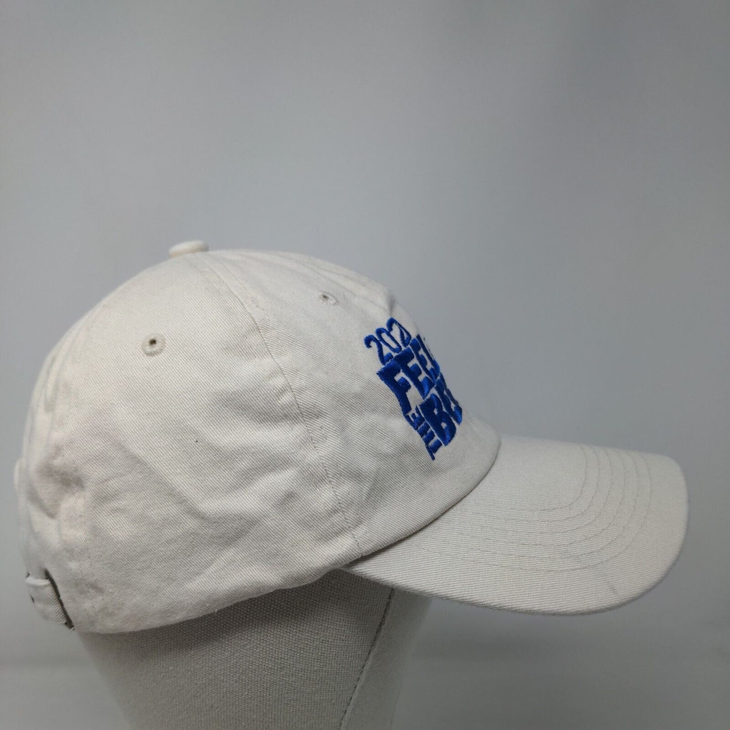 2020 Feel The Bern Slideback Hat Cream OSFM Embroidered Adjustable