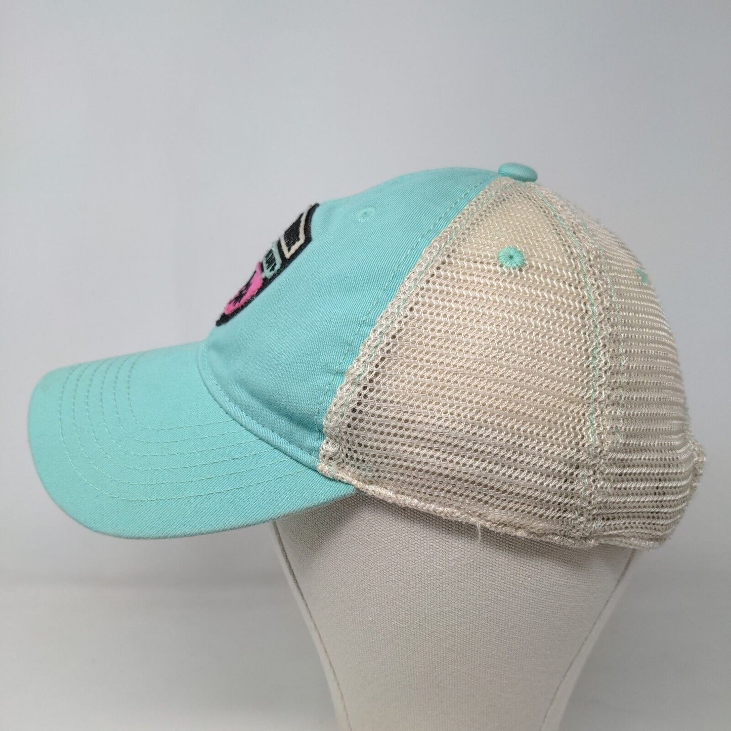 Legacy Women's Snapback Mesh Back Hat Blue Boca Grande Florida Embroidered