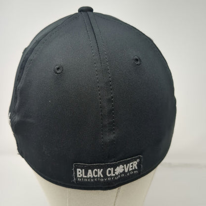 Black Clover Baseball Cap Black L/XL Fitted Stretch Ditch Witch Logo Hat
