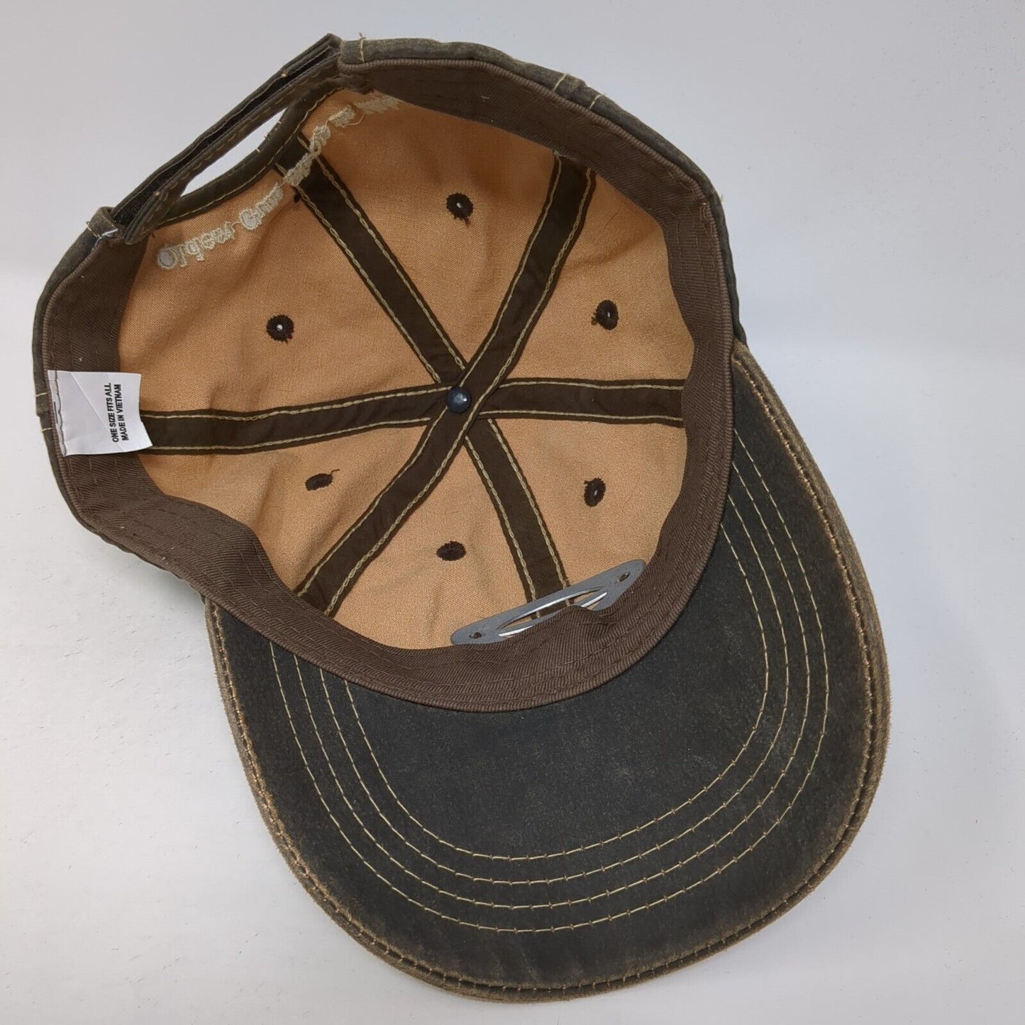 RED'S Trading Post Oldest Gun Shop in Idaho Strapback Hat Brown OS Adjustable