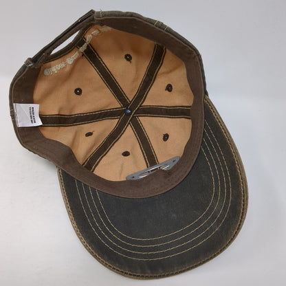 RED'S Trading Post Oldest Gun Shop in Idaho Strapback Hat Brown OS Adjustable