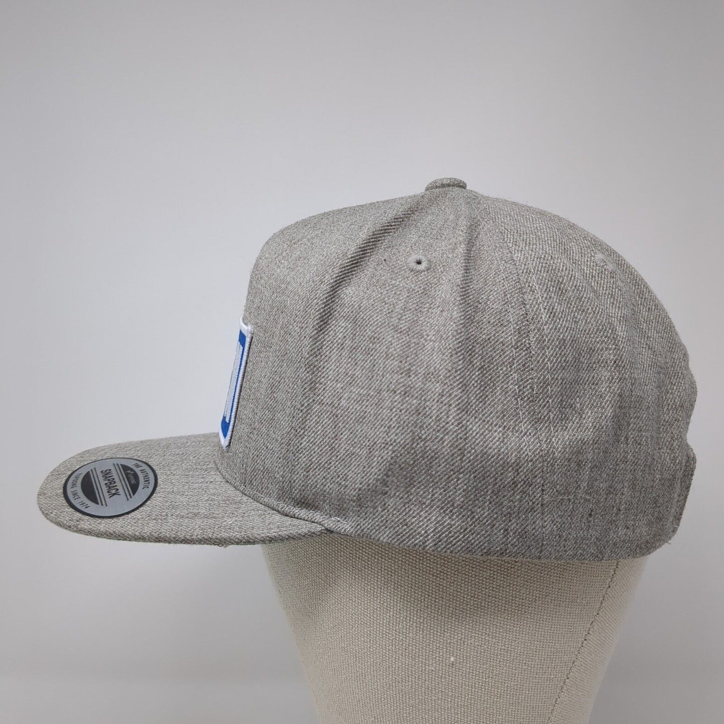 Driven Snapback Hat Gray One Size Adjustable Embroidered The Classics Yupoong