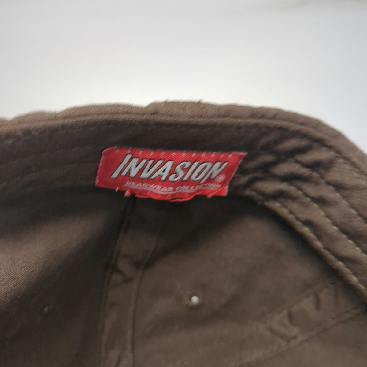 Invasion Baseball Cap Brown Gold One Size Puerto Vallarta Souvenir Hat Slideback