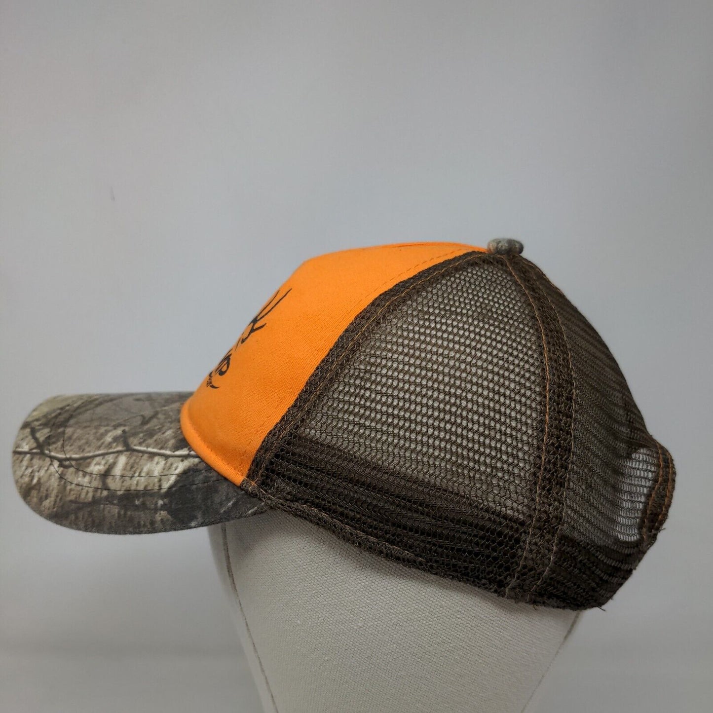 Deer Camp Gear Snapback Hat OSFM Multicolor Camouflage Mesh Back Infinity