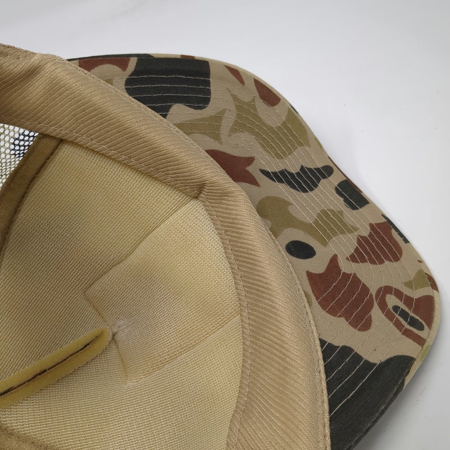 Cobra Caps Trucker Hat Beige One Size Michelob Beer Patch Camo Snapback Mesh Hat