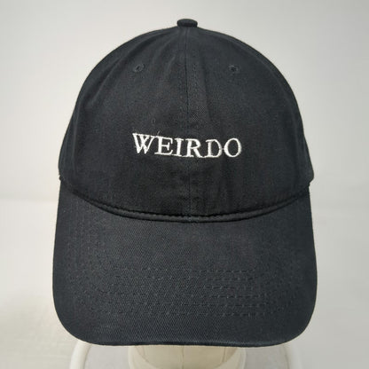 Trendy Apparel Shop Baseball Cap Black One Size Weirdo Embroidery Adjustable Hat