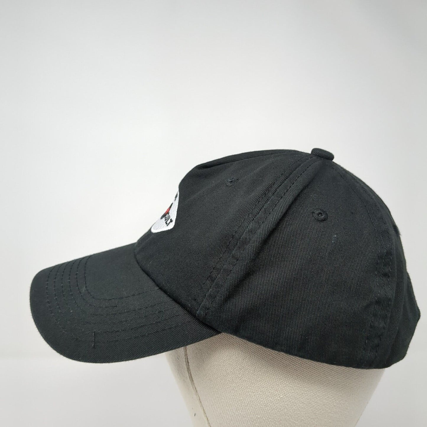 MFM Fan Cult Snapback Hat Black One Size Adjustable Embroidered Vented Holes