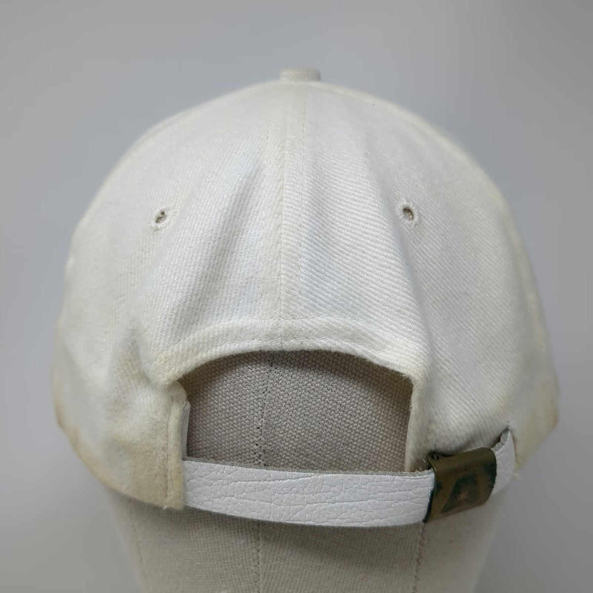 Texace Desert Aire Baseball Cap White Blue Gold OSFM Hat Made in USA Slideback