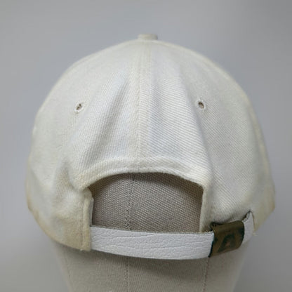 Texace Desert Aire Baseball Cap White Blue Gold OSFM Hat Made in USA Slideback