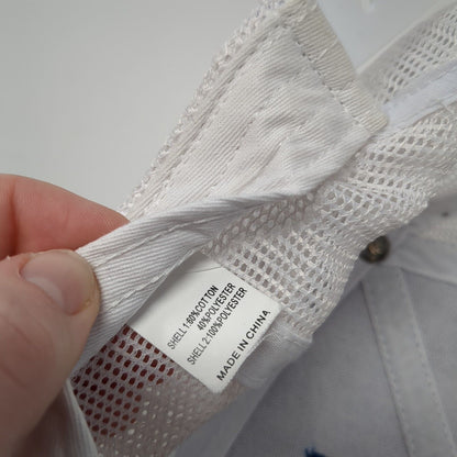 P American Flag Snapback Trucker Hat Multicolor One Size Mesh Back