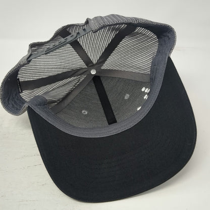 Richardson Trucker Hat Gray One Size Mesh Back Snapback Bank of Idaho Heart Logo