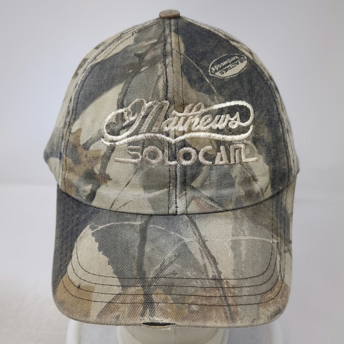 Mathews Baseball Cap Green OSFM Realtree Hardwoods Camo Archery Strapback Hat