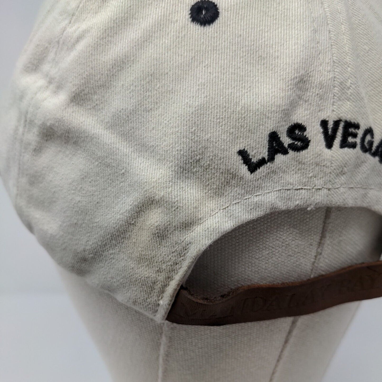 Mandalay Bay Las Vegas Slideback Hat Tan OSFA Adjustable Embroidered 6 Panel