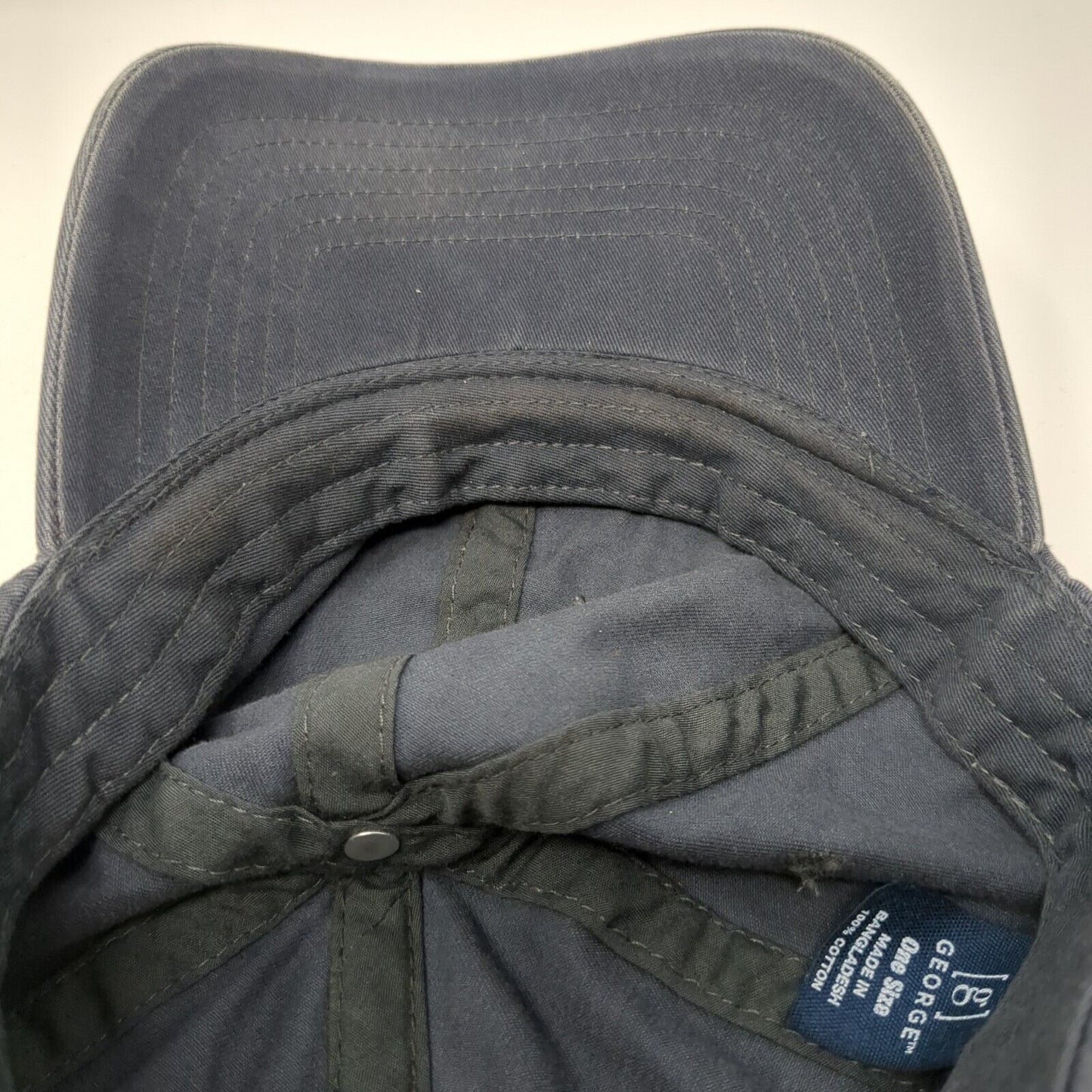 George Slideback Hat Blue One Size Adjustable Solid Outdoor Vent Holes