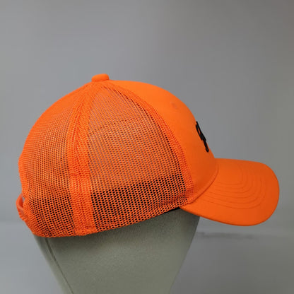 Bass Pro Shops Trucker Hat Orange One Size SHE Logo Mesh Back Snapback Hunting