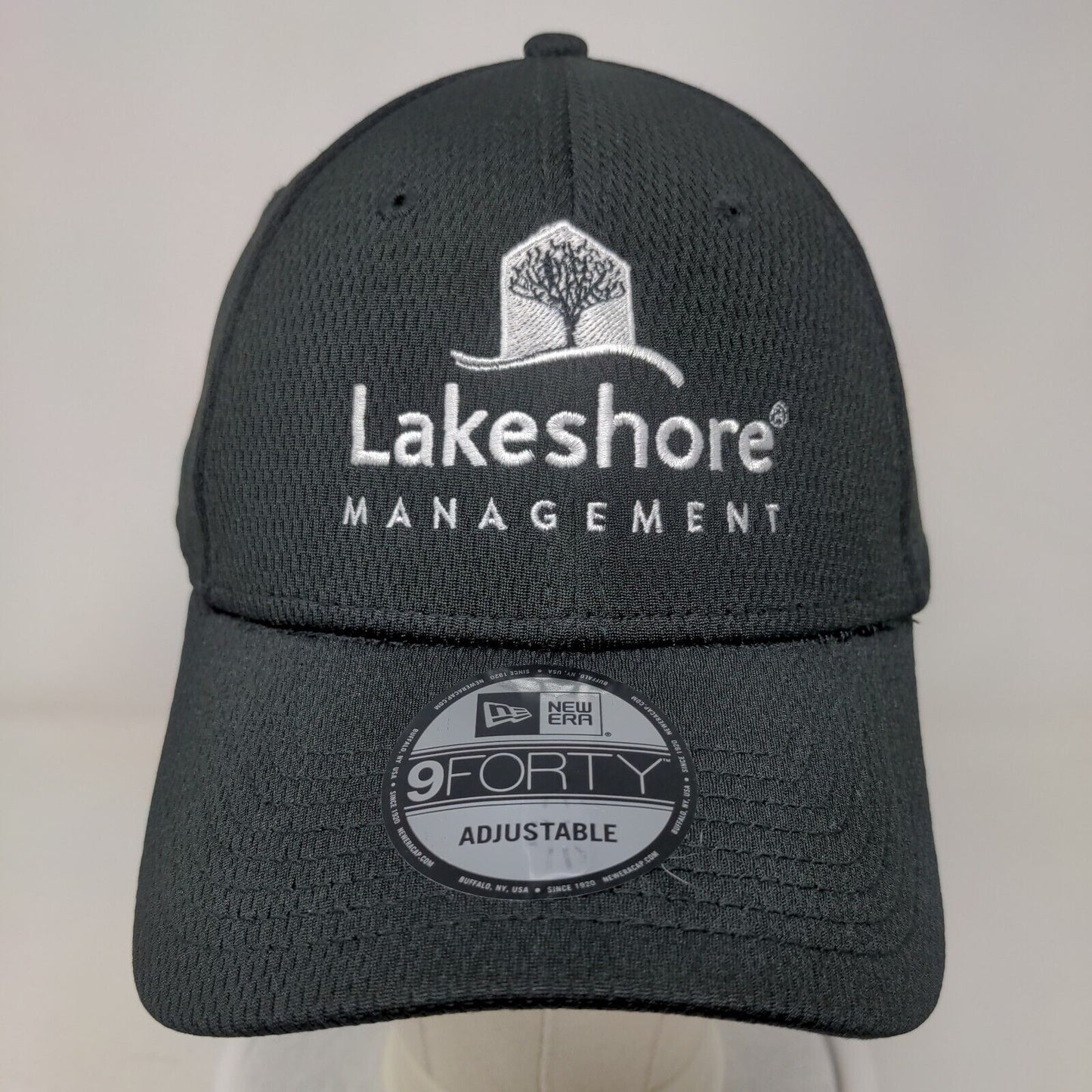 Lakeshore Management Strapback Hat Black OSFM Adjustable 6 Panel 9Forty New Era