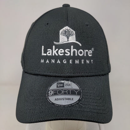 Lakeshore Management Strapback Hat Black OSFM Adjustable 6 Panel 9Forty New Era