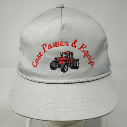 Yupoong 5 Panel Gray One Size Case Power Equipment Tractor Rope Agriculture Hat