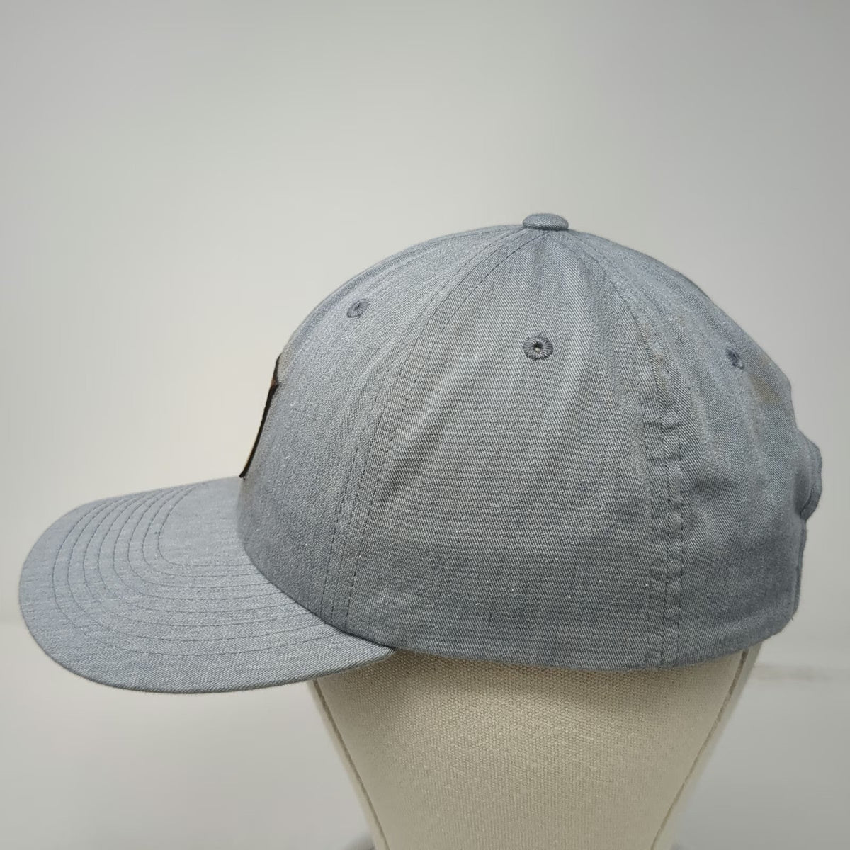 Richardson Baseball Cap Gray One Size Volans Tequila Leather Patch Strapback Hat