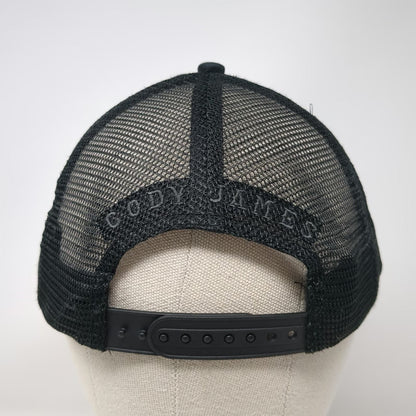 Cody James Trucker Hat Black One Size Snapback Mesh BBQ I'd Smoke That Animals